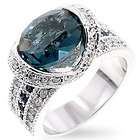 blue montana september birthstone cubic zirconia lady ring jewelry hot 