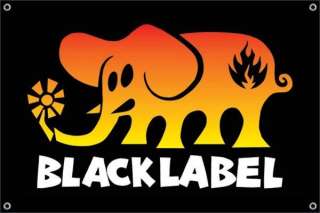 Black Label ELEPHANT Logo Skateboard Banner 30X 20  
