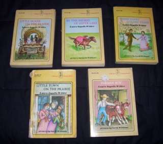 Laura Ingalls Wilder Little house on the praire 5 book lot 1971  