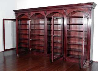   Cherry Sectional 14Ft Bookcase Bookshelf Cabinet tbcs005lmnc  