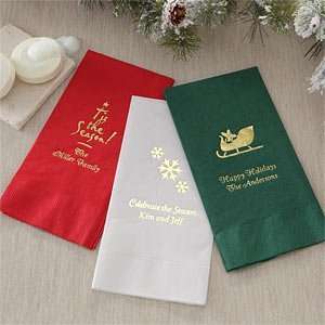  Personalized Christmas Party Guest Towels