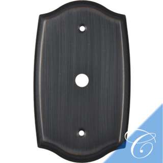 Oil Rubbed Bronze Cable TV Wall Plate  