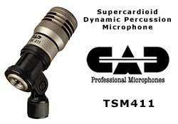 CAD TSM411 Super Cardioid Dynamic Percusion mic New  