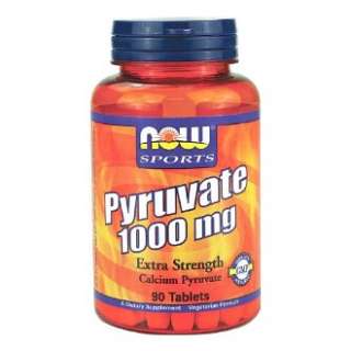 NOW FOODS Pyruvate 1000 mg 90 Tabs Calcium Pyruvate  