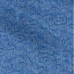  56 Wide Jacquard Denim Blue Fabric By The Yard Arts 