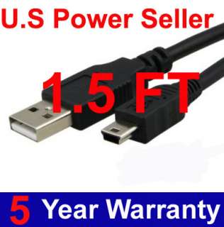 5FT USB Cable Canon PowerShot SX Series SX110 IS, SX120 IS, SX200 IS 