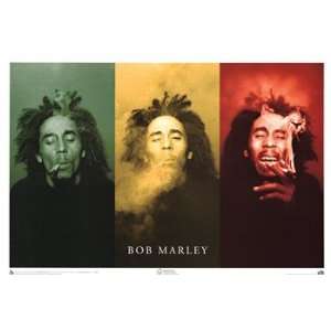  Bob Marley   Smoke 3 Pics   Poster (36x24)