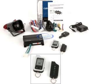  Car Alarm with Keyless Entry, One LCD Remote and One 5 Button Remote