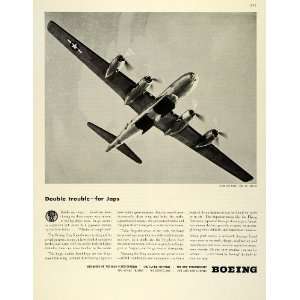1945 Ad Boeing B29 Superfortress Military Aircraft WWII War Production 