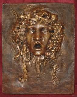 Huge Bacchus God of Wine Home Wall Plaque Decor 10017  