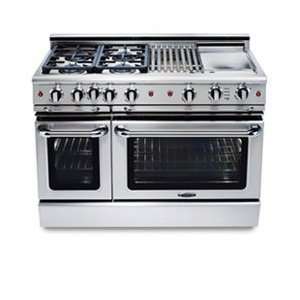   eight burner manual clean gas range + convection oven   NG Appliances