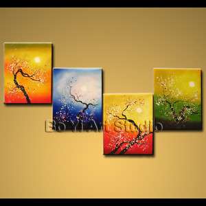   Abstract Painting Wall Art Decor Blossom Tree Oil On Canvas  