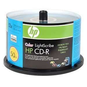  , CD R 80 min, LightScribe, 52X, Color, Cake Box 50/PK Electronics