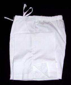 WHITE FLARE Pants M MEDIUM Nursing Medical Scrubs NEW  