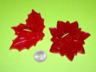 HRM Christmas Holly leaf and Poinsettia Cookie Cutters  