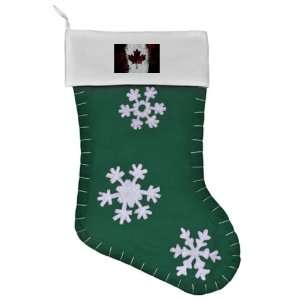   Stocking Green Canadian Canada Flag Painting HD: Everything Else