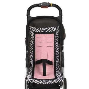   Print and Pink Minky Dot Baby Stroller Pad Seat Cover Liner: Baby