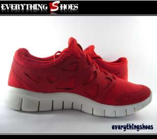 Nike Free Run+ 2 University Red Sail Running Shoes 443809030  