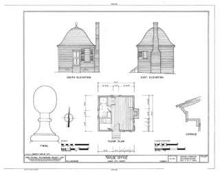 Williamsburg Colonial Brick Cottage   Detailed Plans  