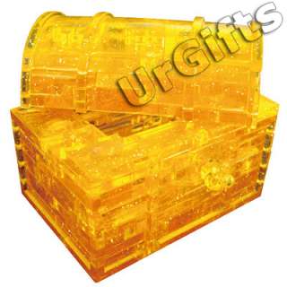 UrGifts     3D Crystal Puzzle Jigsaw Treasure Box Model 46 pcs a Box
