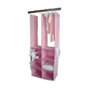   Tadpoles Classics Gingham Pink   Double Hanging Closet Organizer Baby