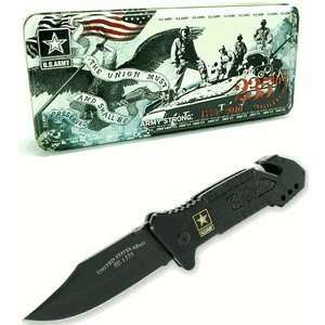    U.S. Army Large Rescue Knife in Collector Tin 