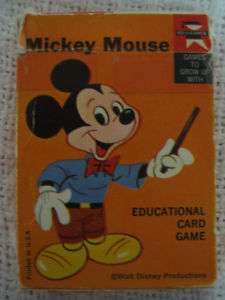 Vintage Ed U Cards Disney MICKEY MOUSE Cards Game RARE  