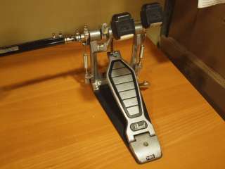Pearl Double Kick Drum Bass Pedal w/ Beaters   VERY NICE   