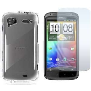   Clear Crystal Hard Plastic Skin Case Cover + Clear Screen Protector