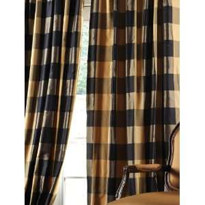    Eastwood Taffeta Silk Plaid Curtains & Drapes