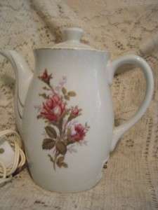 Vintage Royal Sealy Electric Tea/Coffee Pot Rose Designe/Gold Trim 