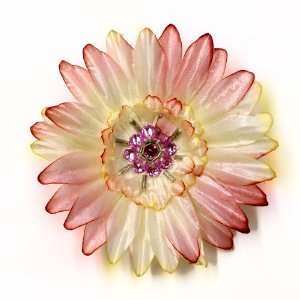   Daisy Rhinestones Fabric Flower Hair Clip & Pin Brooch F10983 Beauty