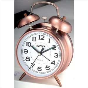  Desktop Double Bell Alarm Clock with 4 Dial in Copper 