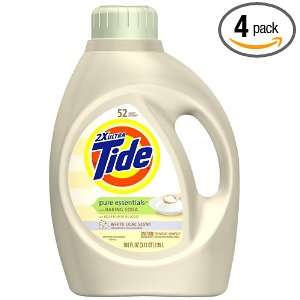 Tide 2x Ultra Tide Pure Essentials with Baking Soda Liquid White Lilac 