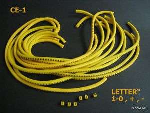 EC 1 Cable Wire Markers Letter  0   9,+,   1200 /Lot  
