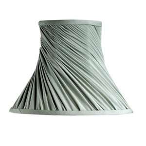 Laura Ashley SLC211 Chelsea Faux Silk Swirled Pleat Bell Lamp