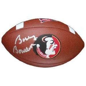 Bobby Bowden signed Florida State Seminoles Logo Brown Wilson Football 