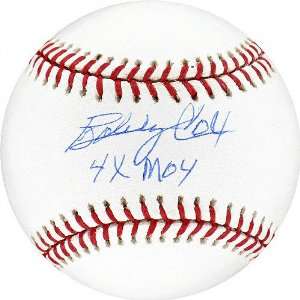 Bobby Cox Autographed Baseball with 4x MOY Inscription