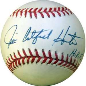  Jim Catfish Hunter Autographed HOF Baseball (JSA 