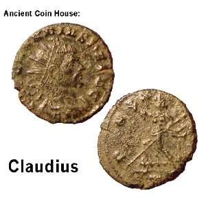 CLAUDIUS II. Pax holding olive branch. Ancient Rome. Bronze Coin. 270 