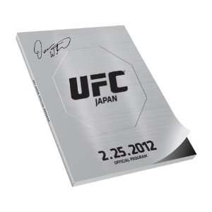    Japan Official Program English Version   Autographed by Dana White