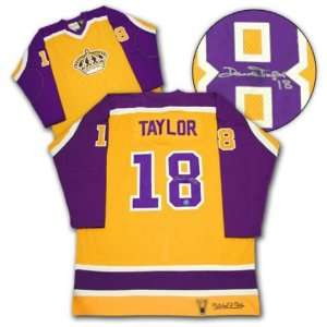 DAVE TAYLOR LA Kings SIGNED SIGNED Mitchell Ness JERSEY   Autographed 