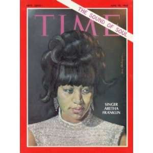  Aretha Franklin, Singer / TIME Cover June 28, 1968, Art 