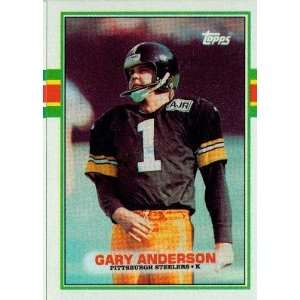  1989 Topps #324 Gary Anderson K   Pittsburgh Steelers 