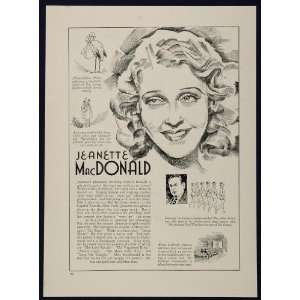  1933 Jeanette MacDonald Ben Lyon Actor Movie Film Star 
