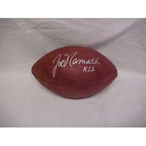 Joe Namath Hand Signed Autographed New York Jets Full Size Official 