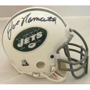Joe Namath Signed New York Jets Authentic Mini Helmet