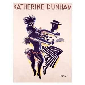 Katherine Dunham Giclee Poster Print by Paul Colin, 24x32 