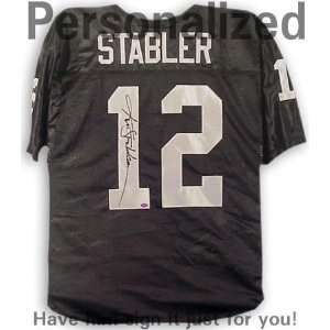 Ken Stabler Personalized Autographed Custom Jersey