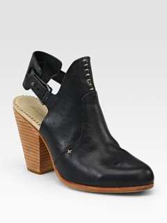 Rag & Bone   Sandra Cutout Leather Slingback Ankle Boots